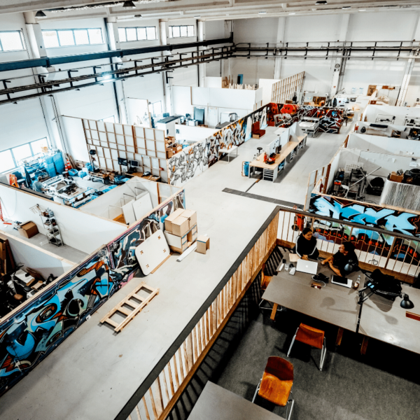 On this picture you can see the coworking space Berlin.