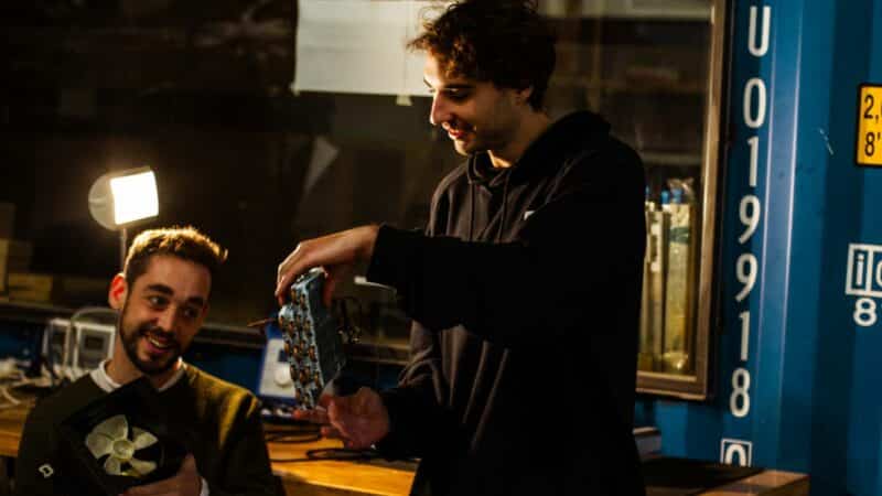 This is the hardtech startup team from Luft.