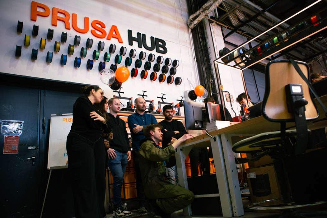 This is the Prusa hub in Berlin, a professional, high-end 3d printing workshop and lab in Berlin at MotionLab.Berlin.