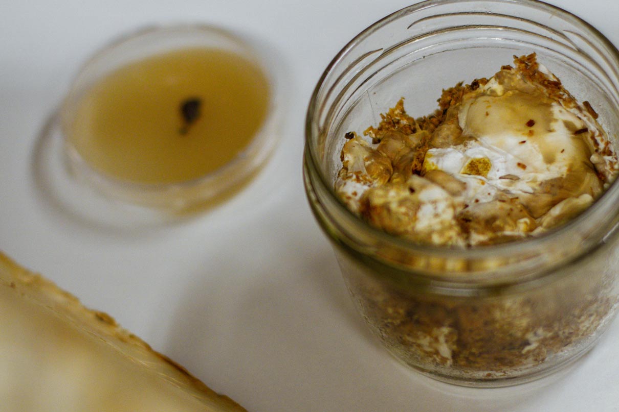 This is the mycelium, which the team of MAD uses to create sustainable climbing holds.