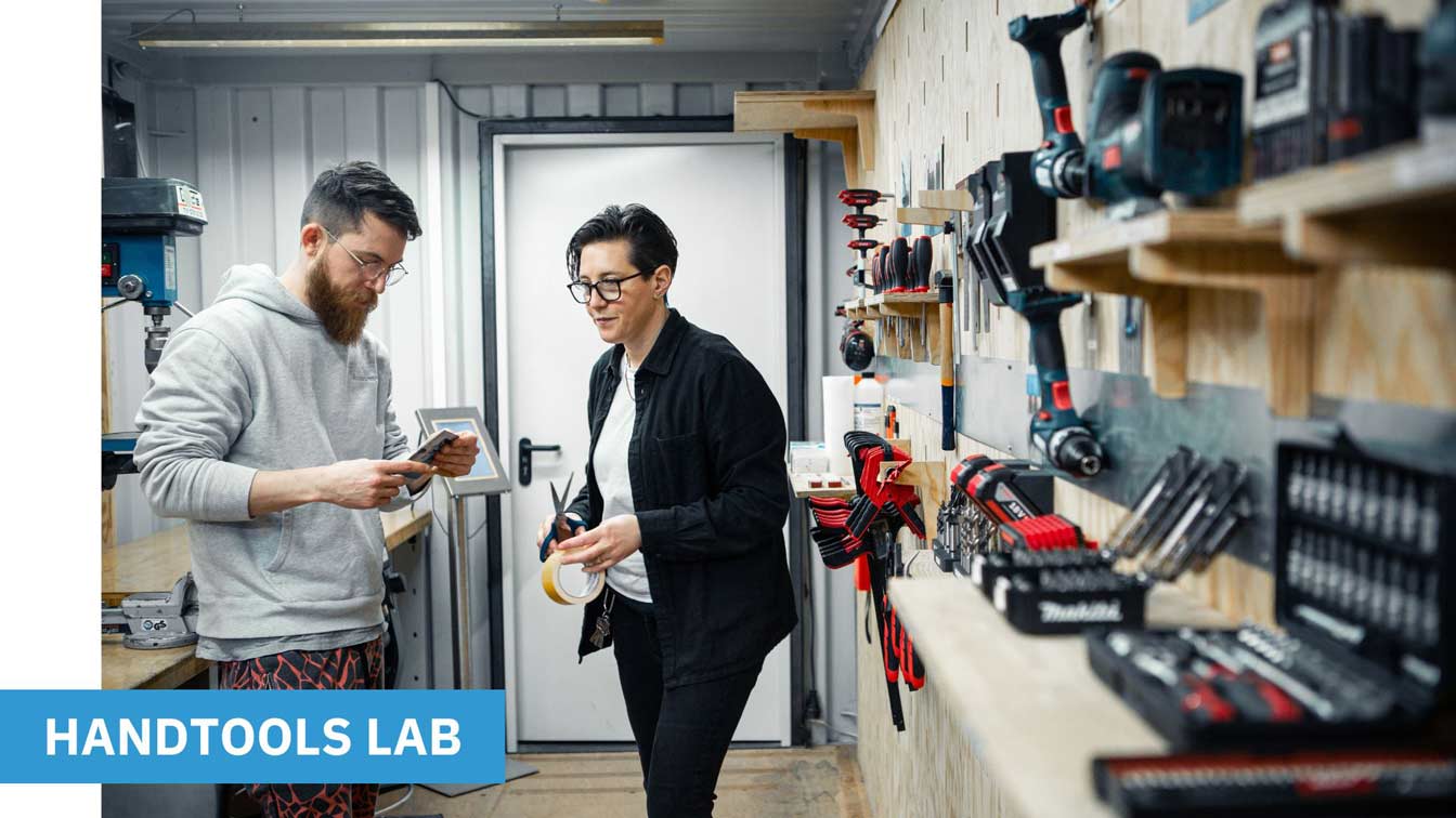 Your space to prototype and product development, this is MotionLab.Berlin's brand new handtools lab!