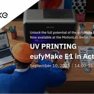 Group of people is meeting to learn how to UV print with eufy